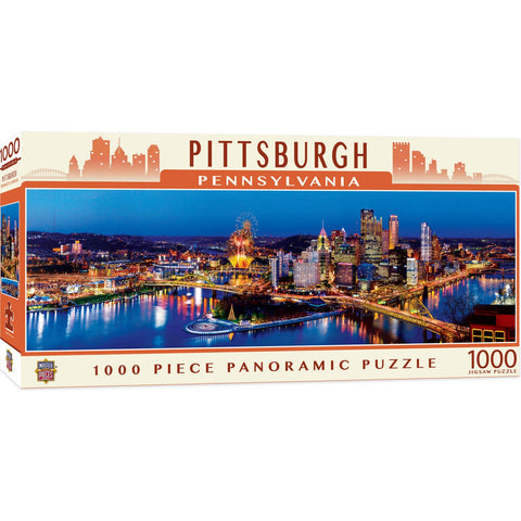 Pittsburgh 1000 Piece Panoramic Puzzle Jigsaw Puzzles Masterpieces Puzzles