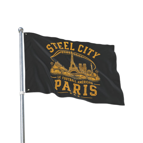 Steel City Paris - Double Sided Flag