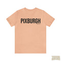 Pittsburgh Pixburgh T-Shirt - Short Sleeve Tee T-Shirt Printify Heather Peach M 