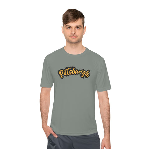 Pittsburgh Grunge - Sport-Tek Unisex Moisture Wicking Tee