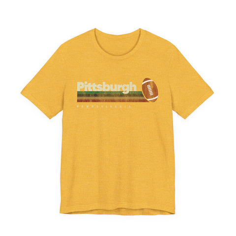 Pittsburgh Vintage Football - Unisex Jersey Short Sleeve Tee