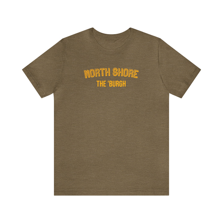 North Shore - The Burgh Neighborhood Series - Unisex Jersey Short Sleeve Tee T-Shirt Printify Heather Olive S 