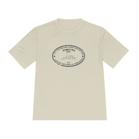 Pittsburgh Border Stamp - Sport-Tek Unisex Moisture Wicking Tee