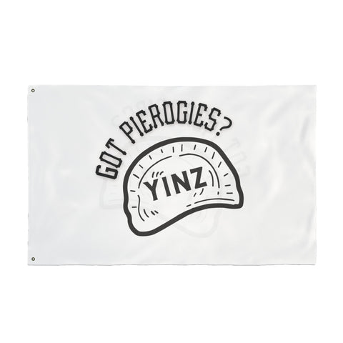 Yinz Got Pierogis? - Double Sided Flag