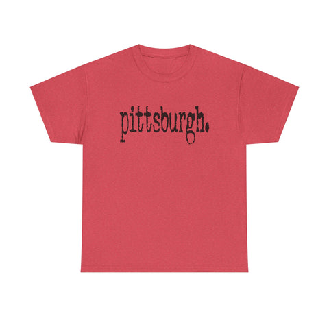Pittsburgh Typewriter Unisex Heavy Cotton Tee