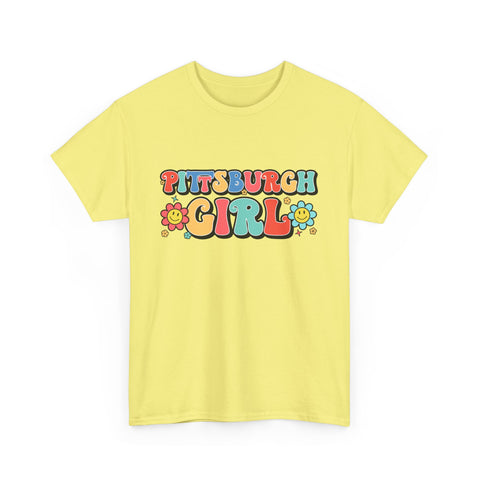 Pittsburgh Girl Retro Heavy Cotton Tee