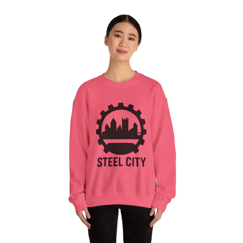 Steel City Gear Skyline - Heavy Blend™ Crewneck Sweatshirt