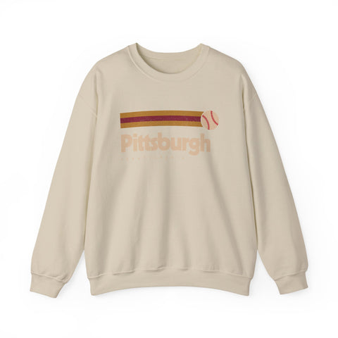 Vintage Pittsburgh Baseball - Heavy Blend™ Crewneck Sweatshirt