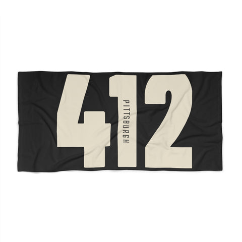 412 Vintage Pittsburgh - Beach Towel