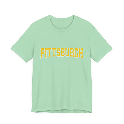 Pittsburgh Varsity Letters - Short Sleeve T-Shirt
