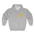 Certified Jagoff Hooded Full Zipper Sweatshirt Hoodie Printify Sport Grey S 