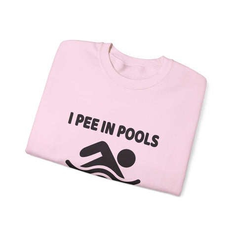 I Pee in Pools (Pittsburgh Sarcasm Series) - Heavy Blend™ Crewneck Sweatshirt