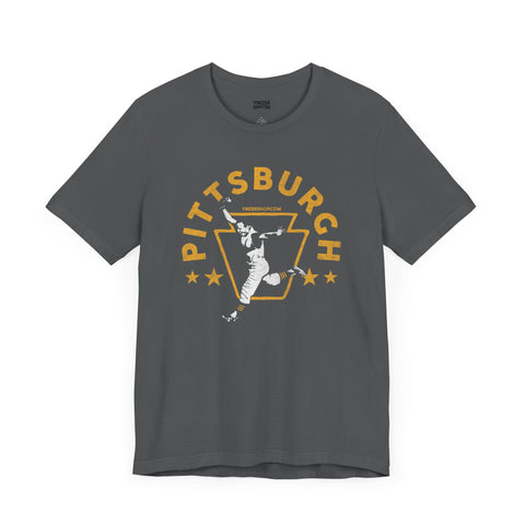 Pittsburgh Legendary Baseball Walk Off Home Run - Short Sleeve Tee T-Shirt Printify Asphalt S 