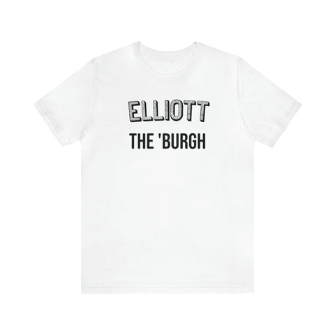 Elliott  - The Burgh Neighborhood Series - Unisex Jersey Short Sleeve Tee T-Shirt Printify White S 