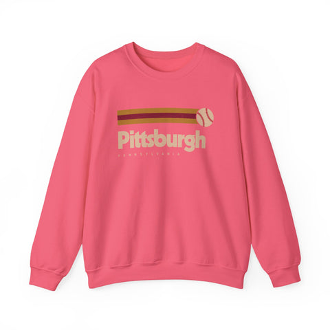 Vintage Pittsburgh Baseball - Heavy Blend™ Crewneck Sweatshirt