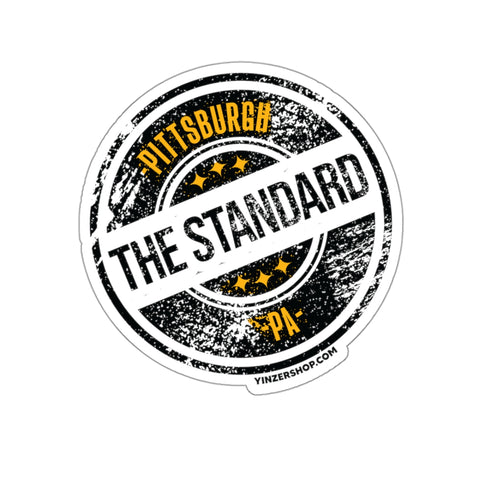 The Standard is the Standard Kiss-Cut Stickers Paper products Printify 3" × 3" White