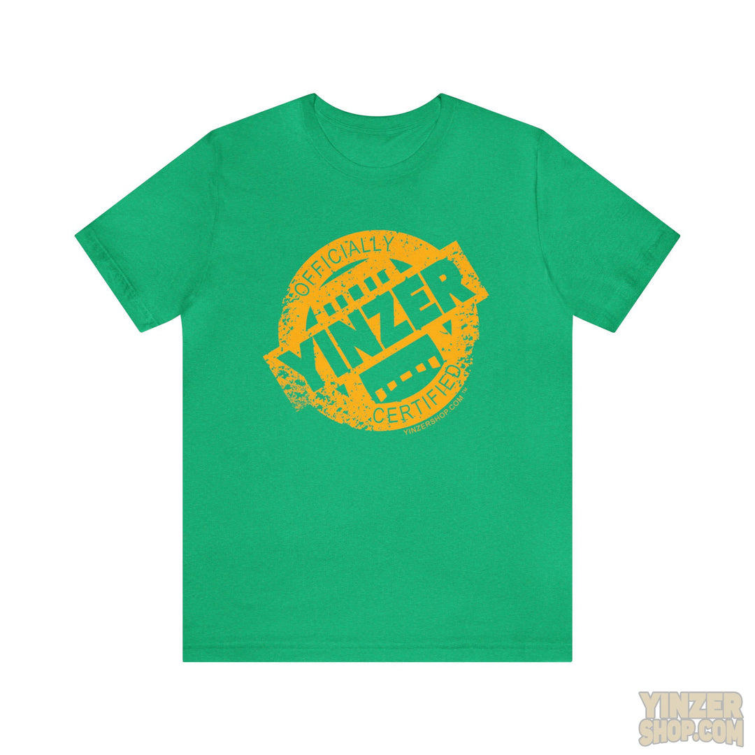 Certified Yinzer™ Unisex Jersey Short Sleeve Tee T-Shirt Printify Heather Kelly M 