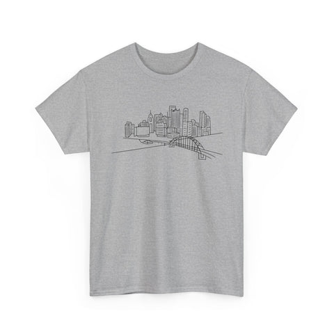 Pittsburgh Skyline - Unisex Heavy Cotton Tee