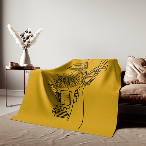 Pittsburgh Skyline Sweatshirt Blanket