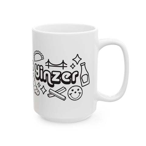 Yinzer Icon Doodles -  Coffee Mugs (11oz, 15oz)