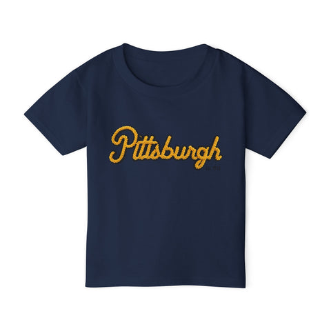 Pittsburgh Faux Embroidery - Toddler T-Shirt