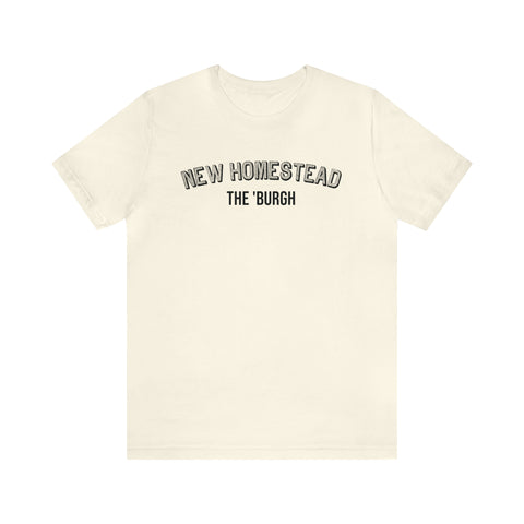 New Homestead - The Burgh Neighborhood Series - Unisex Jersey Short Sleeve Tee T-Shirt Printify Natural S 