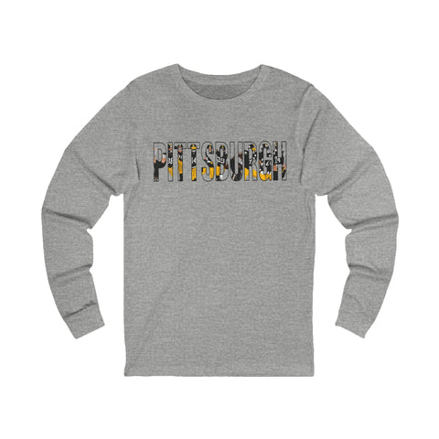 Pittsburgh Football Players - Unisex Long Sleeve Tee
