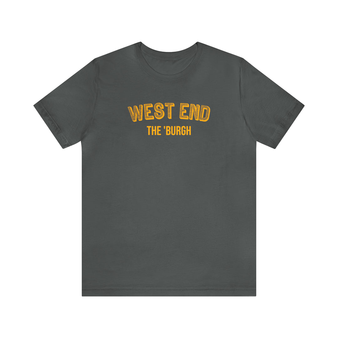 West End - The Burgh Neighborhood Series - Unisex Jersey Short Sleeve Tee T-Shirt Printify Asphalt 3XL 