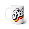 Pittsburgh Retro Design Ceramic Coffee Mug 15oz Mug Printify