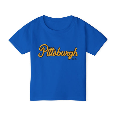 Pittsburgh Faux Embroidery - Toddler T-Shirt
