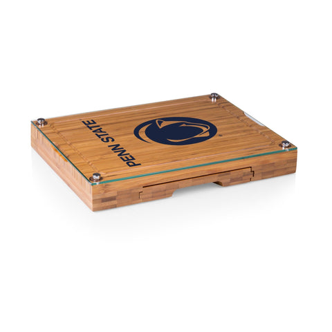 Penn State Nittany Lions - Concerto Glass Top Cheese Cutting Board & Tools Set  Picnic Time Family of Brands Bamboo  