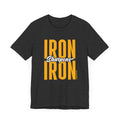 Iron Sharpens Iron - Proverbs 27:17 - Short sleeve T-shirt T-Shirt Printify Dark Grey Heather XS 