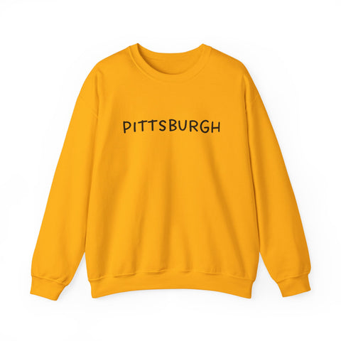 Pittsburgh Bubble Letters - Heavy Blend™ Crewneck Sweatshirt