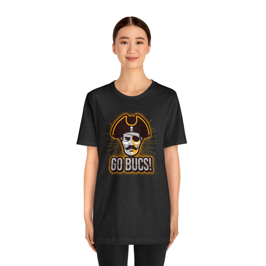 Go Bucs Pirate Design - Unisex Jersey Short Sleeve Tee T-Shirt Printify   