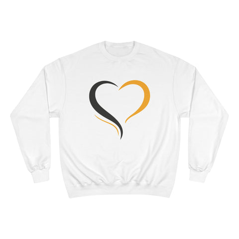 Black and Yellow Heart - Champion Sweatshirt