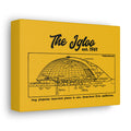 The Igloo - 1961 - Civic Arena - Retro Schematic - Canvas Gallery Wrap Wall Art Canvas Printify 7" x 5" 1.25"