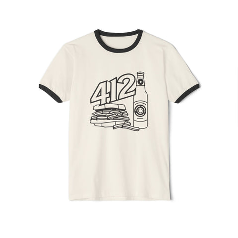 412 Icon Unisex Cotton Ringer T-Shirt