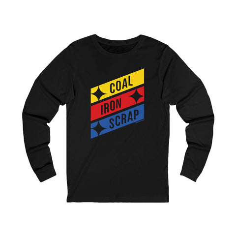 Coal Iron Scrap Long Sleeve Tee Long-sleeve Printify S Black