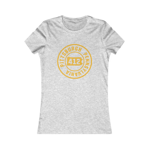412 Pittsburgh Stamp - Women's Favorite Tee