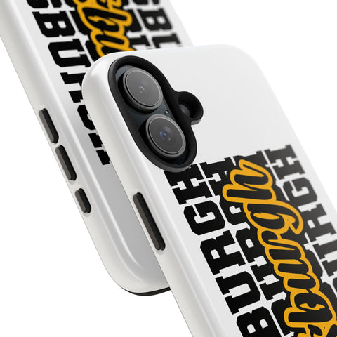 Pittsburgh Typography - iPhone Phone Case Mate Tough