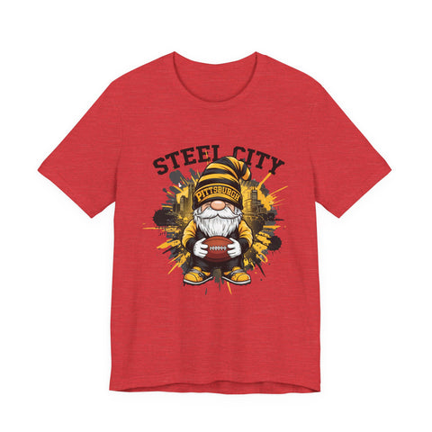 Steel City Gnome - Unisex Jersey Short Sleeve Tee