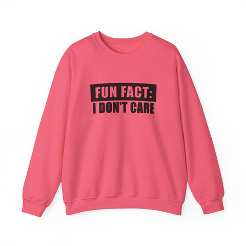 Fun Fact: I Don't Care (Pittsburgh Sarcasm Series) - Heavy Blend™ Crewneck Sweatshirt