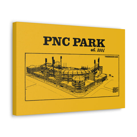 Park - 2001 - Retro Schematic - Canvas Gallery Wrap Wall Art Canvas Printify 18″ x 12″ 1.25"