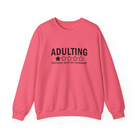 Adulting (Pittsburgh Sarcasm Series) - Gildan Heavy Blend™ Crewneck Sweatshirt