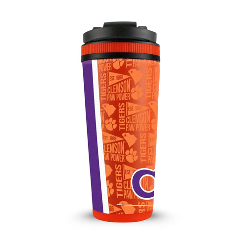 Clemson Tigers Ice Shaker - NCAA Licensed Stainless Steel 4D Print Cup
