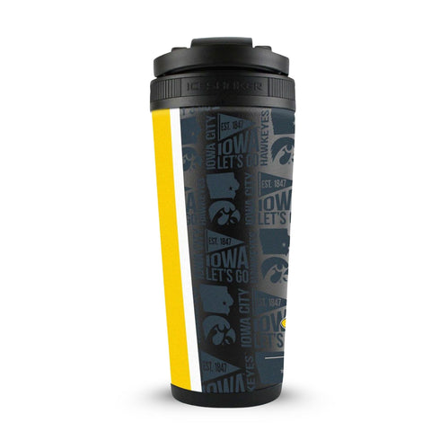 Iowa Hawkeyes Ice Shaker - NCAA Licensed 4D Print Stainless Steel Cup