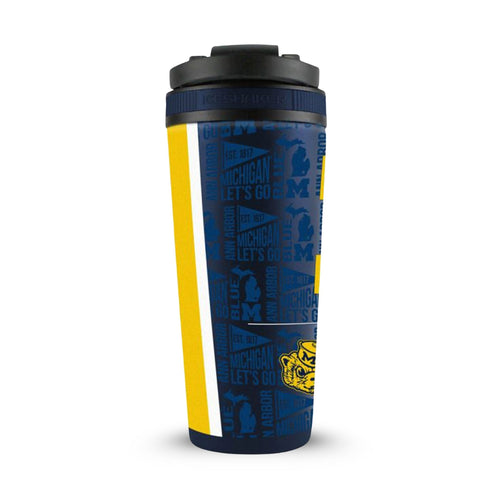 Michigan Wolverines Ice Shaker - NCAA Licensed Stainless Steel 4D Printed Tumbler