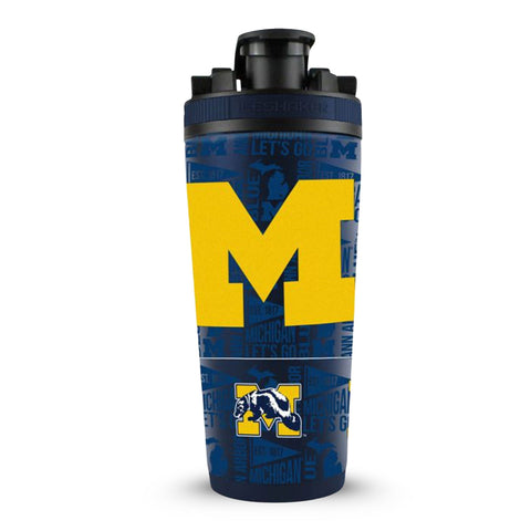 Michigan Wolverines Ice Shaker - NCAA Licensed Stainless Steel 4D Printed Tumbler