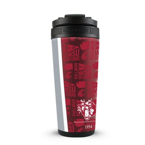 Washington State Cougars Shaker | 4D Print Tumbler - Stainless Steel Ice Shaker