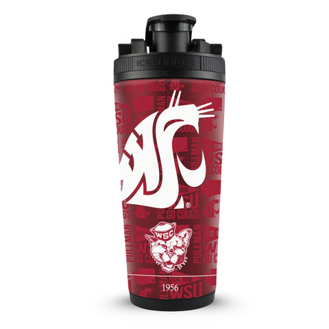 Washington State Cougars Shaker | 4D Print Tumbler - Stainless Steel Ice Shaker